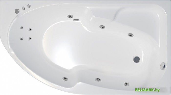 Ванна Triton София 170x95 R Стандарт Flat (с гидромассажем) - фото