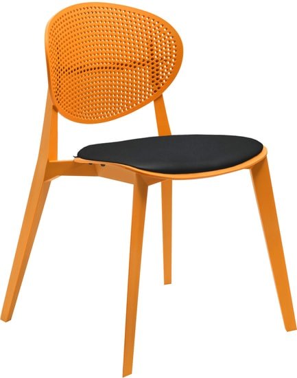 Стул Sheffilton SHT-S111-CN1 (оранжевый/черный) - фото