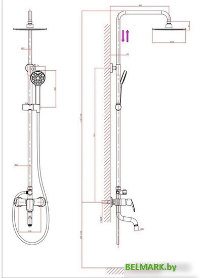 Душевая система A-Five А5-0337 - фото2
