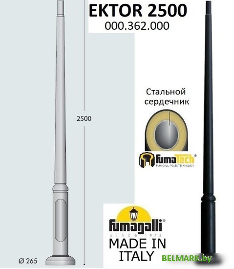 Фонарный столб Fumagalli Ektor 000.362.000.A0 - фото2