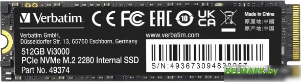 SSD Verbatim Vi3000 512GB 49374 - фото