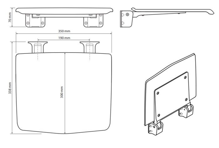 Сиденье для душа Bemeta 203025074 - фото2