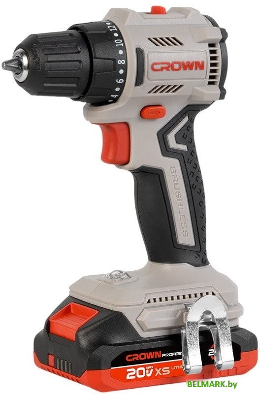 Дрель-шуруповерт Crown CT21131XS-2 BMC (с 2-мя АКБ, кейс) - фото
