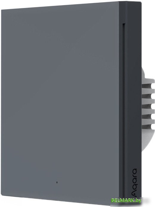 Выключатель Aqara Smart Wall Switch H1 одноклавишный с нейтралью (графит) - фото