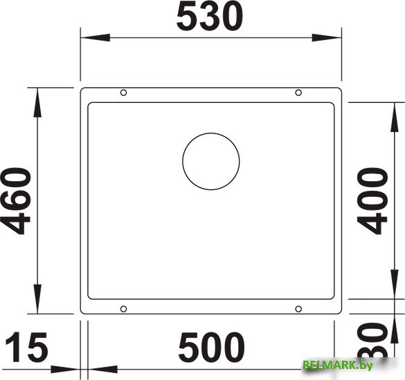 Кухонная мойка Blanco Rotan 500-U 523076 (белый) - фото2