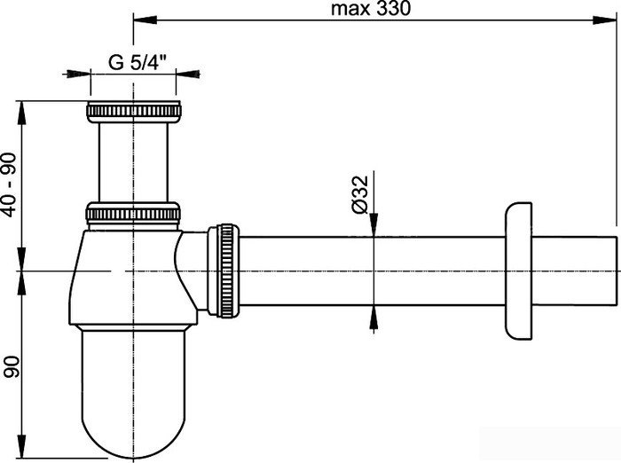 Сифон Alcaplast A431 - фото2
