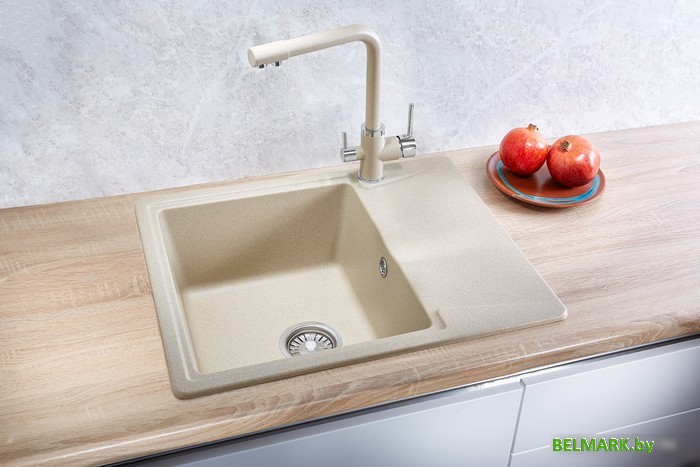 Кухонная мойка Granula 6201 (песок) - фото2