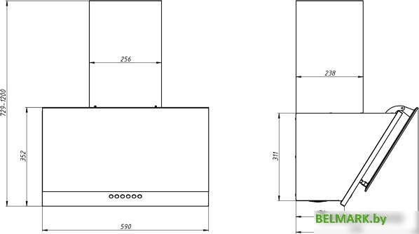 Кухонная вытяжка Elikor RX6754XB - фото2