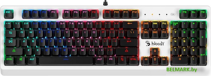 Клавиатура A4Tech Bloody B810RC (белый) - фото