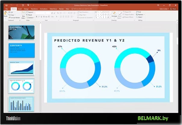 Портативный монитор Lenovo ThinkVision M14d 63AAUAT6WL - фото