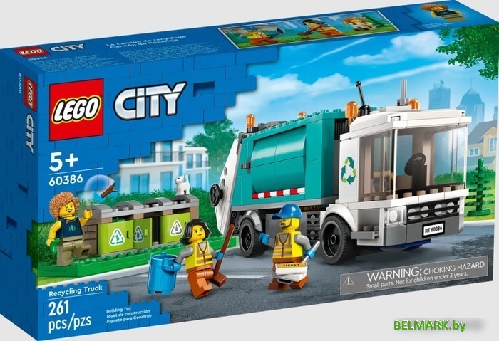 Конструктор LEGO City 60386 Грузовик для переработки отходов - фото