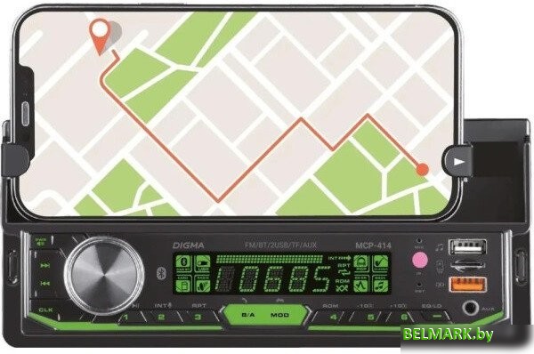 USB-магнитола Digma MCP-414 - фото