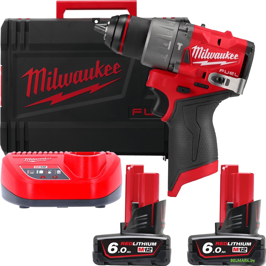 Ударная дрель-шуруповерт Milwaukee M12 FUEL M12FPD2-602X 4933479870 (с 2-мя АКБ 6 Ач, кейс) - фото