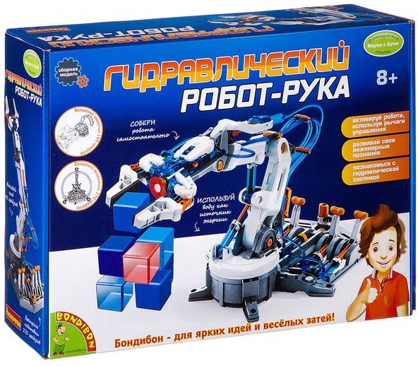 Набор для опытов Bondibon Науки с Буки Гидравлический робот-рука ВВ2582 - фото