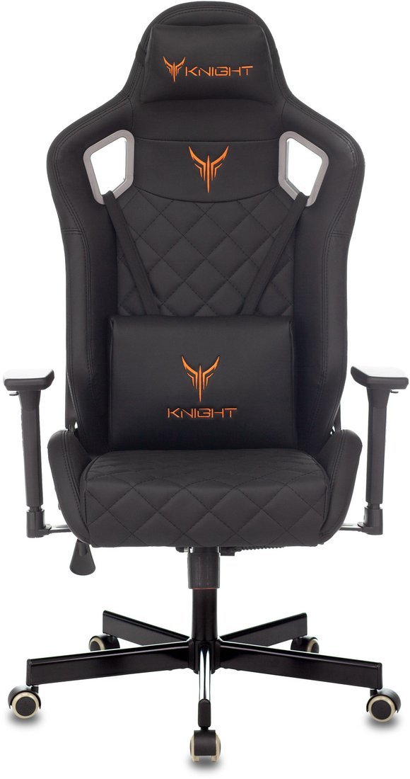 Игровое (геймерское) кресло Бюрократ Knight Outrider (черный ромбик экокожа) - фото2