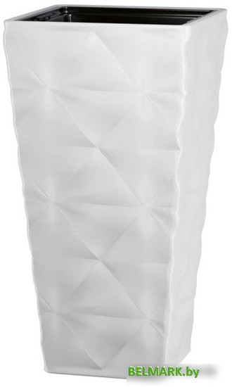 Вазон Form-Plastic Diva Slim 4680-011 (белый) - фото