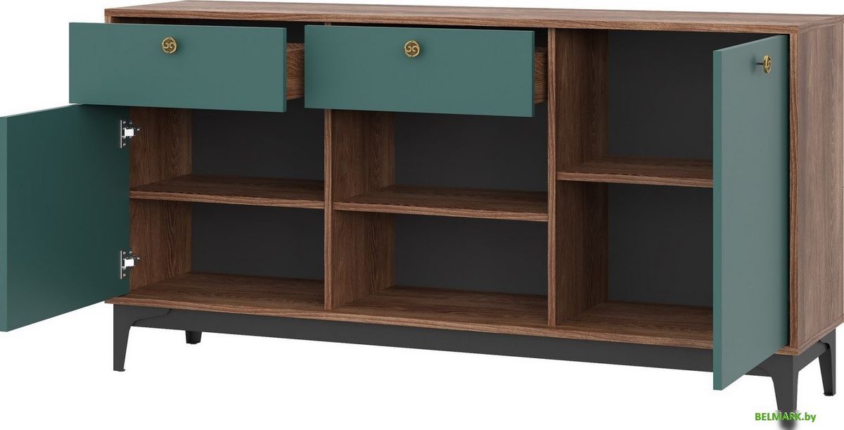 Тумба НК-Мебель Brass KM-1 (изумруд) - фото2