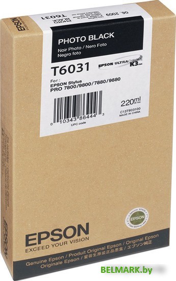 Картридж Epson C13T603100 - фото