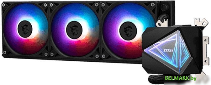 Жидкостное охлаждение для процессора MSI MAG CoreLiquid I360 (черный) - фото