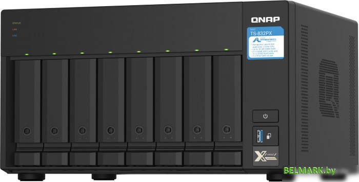 Сетевой накопитель QNAP TS-832PX-4G - фото