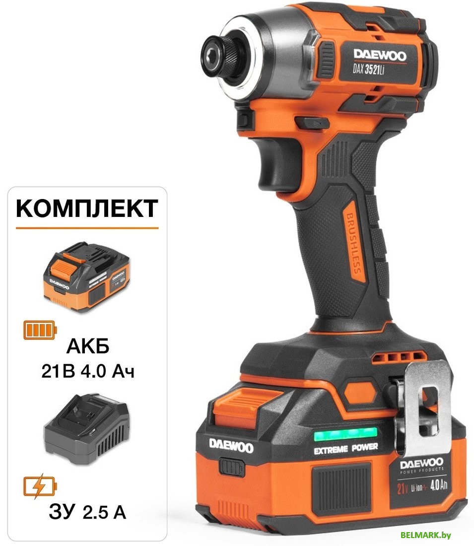 Винтоверт Daewoo Power DAX 3521Li SET (с 1-им АКБ, кейс) - фото