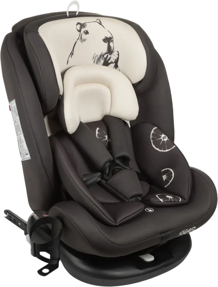 Детское автокресло Siger Престиж Isofix Lux KRES4060 (капибара) - фото