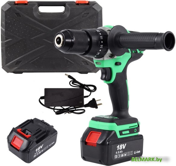 Ударная дрель-шуруповерт Zitrek Green Impact 18V 063-4045 (с 2-мя АКБ, кейс) - фото