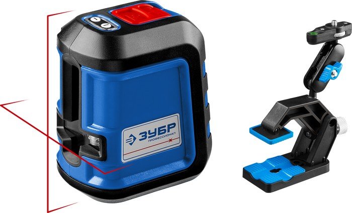 Лазерный нивелир Зубр Крест-15 34902-2 (с держателем) - фото