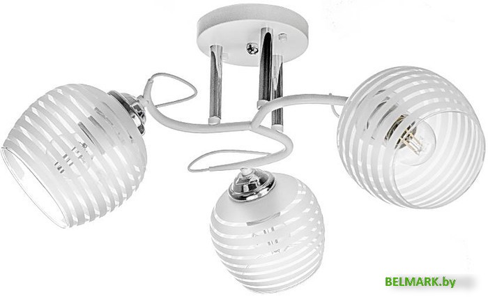 Люстра средней высоты Aitin Pro НПБ 02-3x60-101 C1726/3 (белый/хром) - фото