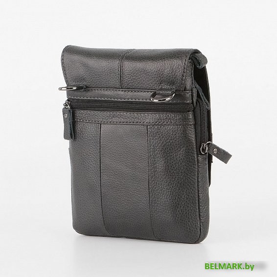 Мужская сумка Poshete 196-9080-42-DGR (серый) - фото2