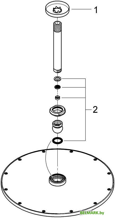 Верхний душ Grohe Rainshower Cosmopolitan 310 26067DC0 - фото2
