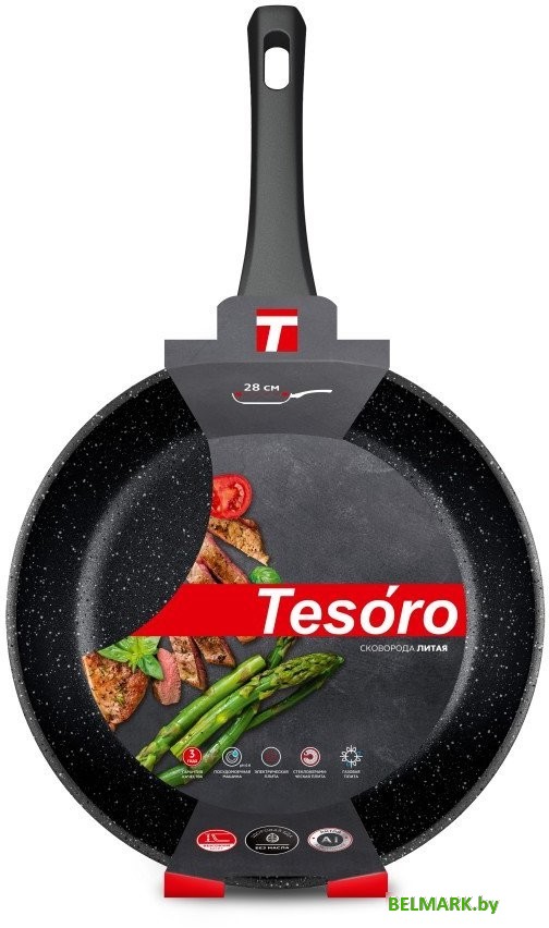 Сковорода Tesoro Florence TF-1124 (черный) - фото