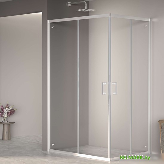 Душевой уголок RGW PA-040 3508104082-11 80x120 (хром/прозрачное стекло) - фото