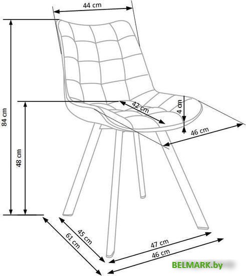 Стул Halmar K332 (розовый/черный) - фото2