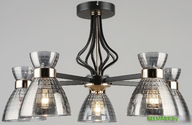 Люстра средней высоты Mirastyle SX-N-5694/5 COFFEE+FGD - фото2