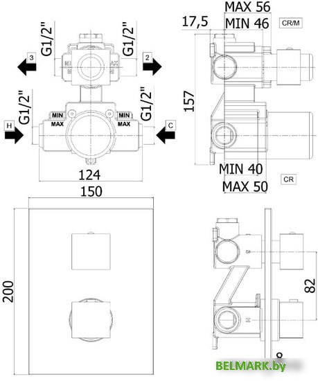 Смеситель Paffoni Elle LEQ518NO/M - фото2