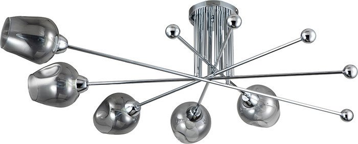 Люстра средней высоты Escada Universe 695/5P E14*40W Chrome - фото2