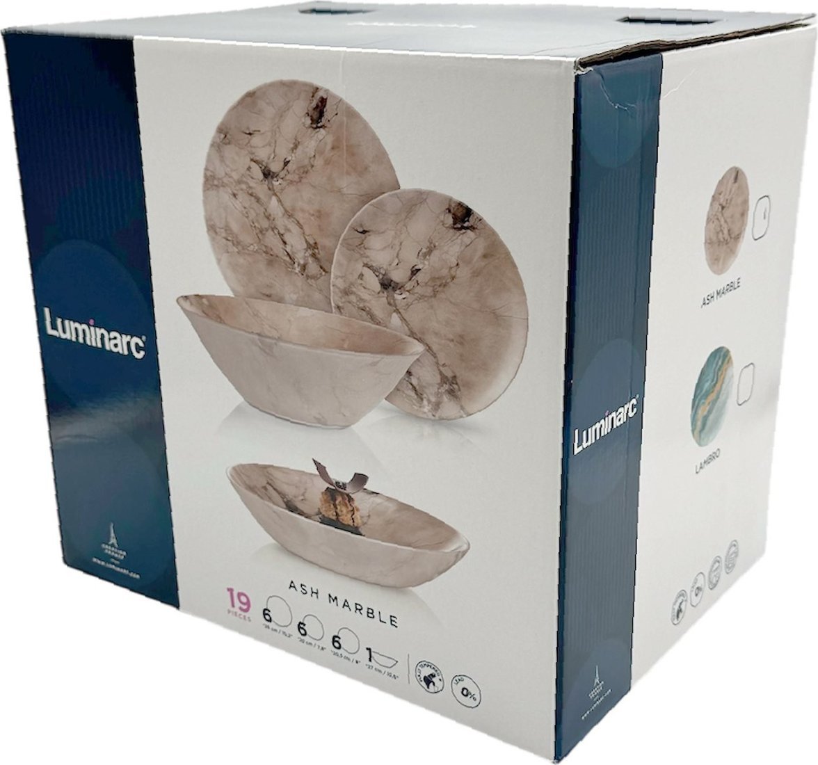 Столовый сервиз Luminarc Ash Marble V8578 (19пр) - фото2