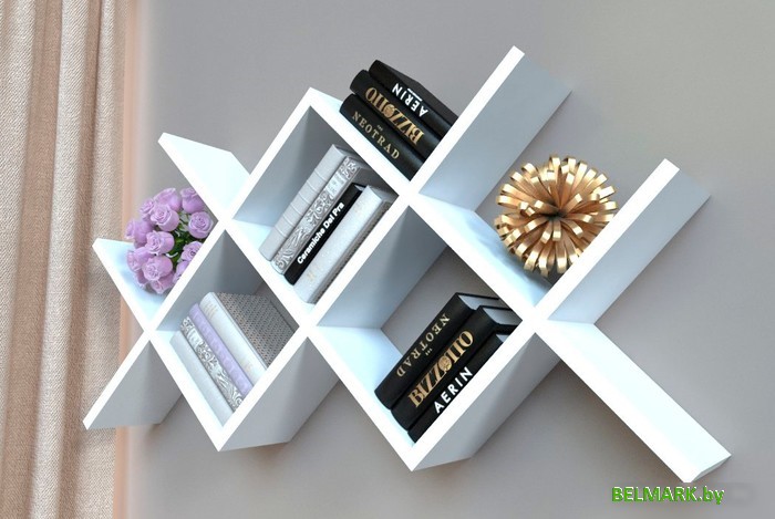 Полка Qwerty Рим 72013 (белый) - фото