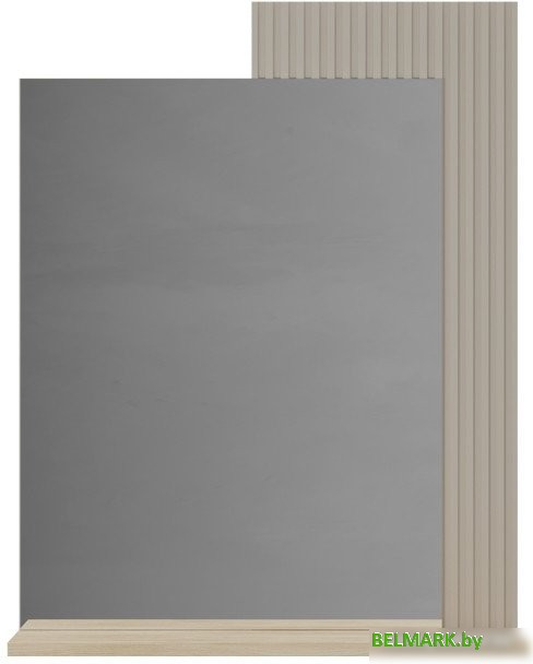 Зеркало Black Red White Domenica LUS/65 (глиняный серый/дуб сильвержек ореховый) - фото