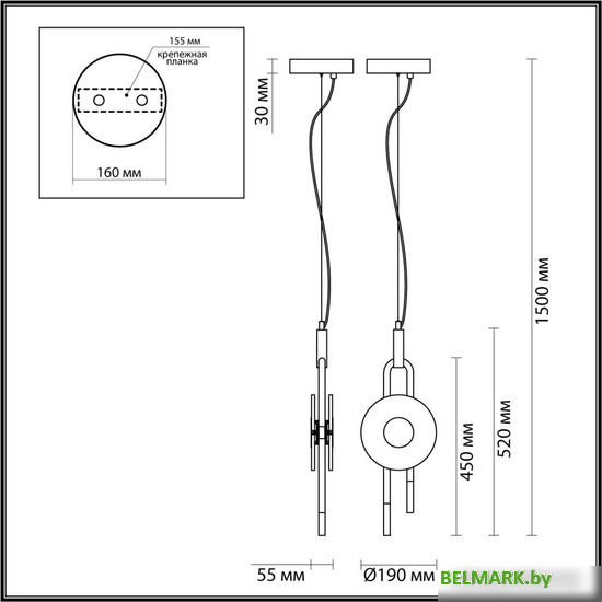 Подвесная люстра Odeon Light Magnet 5407/12L - фото2