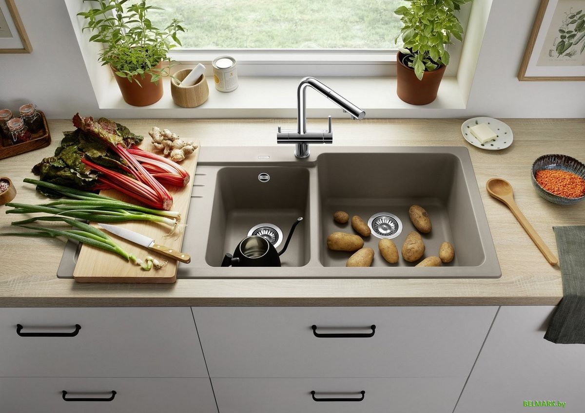 Кухонная мойка Blanco Naya 8 S 525785 (правая, трюфель) - фото2