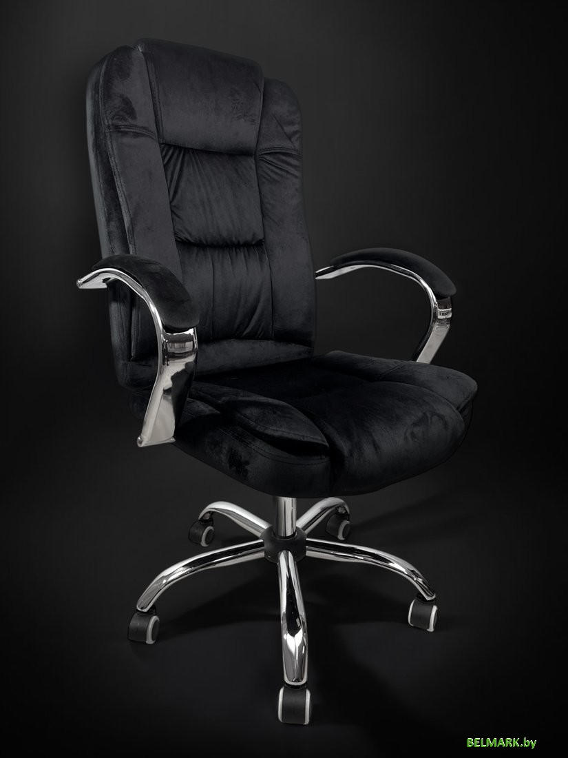 Офисное кресло Calviano Bravo (черный велюр) - фото2
