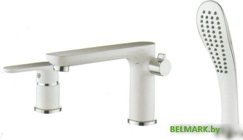 Смеситель Ledeme L1153W (белый/хром) - фото