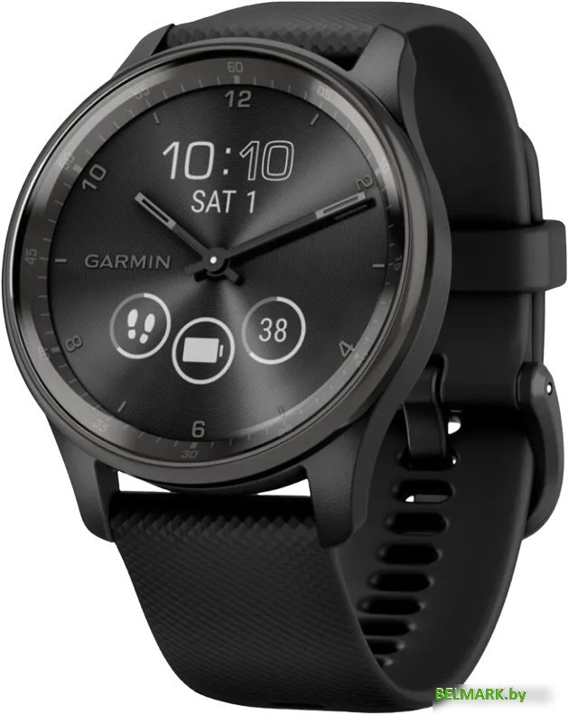 Гибридные умные часы Garmin Vivomove Trend (черный) - фото