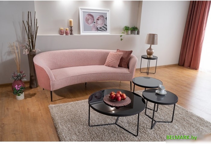 Журнальный столик Signal Artemida (черный/серый/светло-серый) - фото2