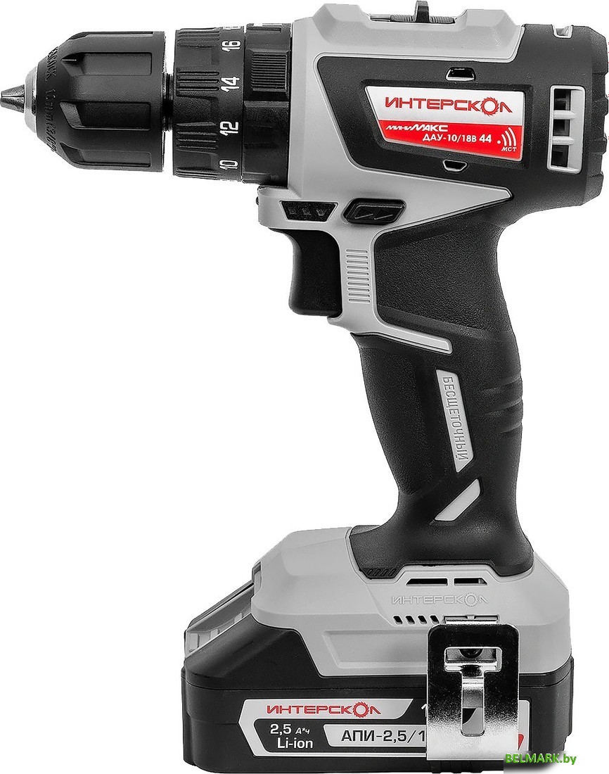 Ударная дрель-шуруповерт Интерскол МиниМАКС ДАУ-10/18В 44 769.2.2.45 (с 2-мя АКБ 2.5 Ач) - фото2