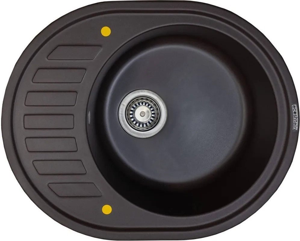 Кухонная мойка Ecoshtein Kreis OV 620 (мокко) - фото