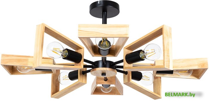 Припотолочная люстра Arte Lamp Brussels A8030PL-8BK - фото