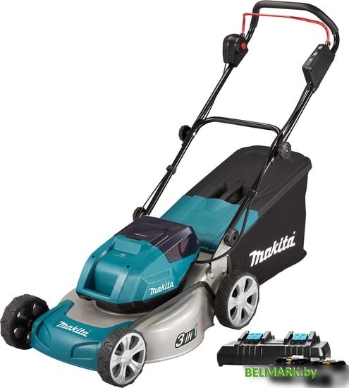 Газонокосилка Makita DLM460PT2 (с 2-мя АКБ) - фото